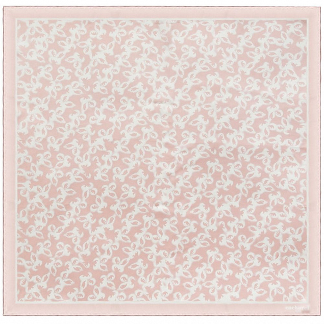 Платок Hirondelle Silk, розовый с логотипом в Волгограде заказать по выгодной цене в кибермаркете AvroraStore