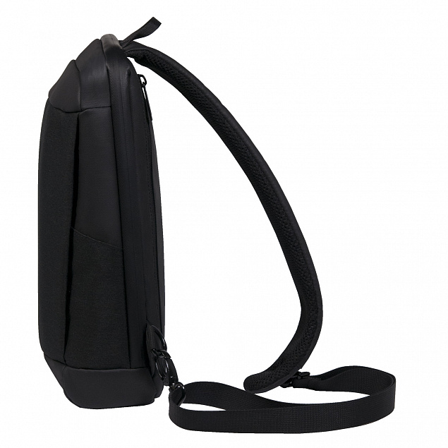 Рюкзак cross body, Frank, черный/серый с логотипом в Волгограде заказать по выгодной цене в кибермаркете AvroraStore