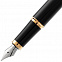 Ручка перьевая Parker IM Black GT с логотипом в Волгограде заказать по выгодной цене в кибермаркете AvroraStore