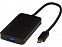 ADAPT Алюминиевый мультимедийный переходник Type-C (USB-A/Type-C/HDMI), черный с логотипом в Волгограде заказать по выгодной цене в кибермаркете AvroraStore