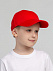 Бейсболка детская Capture Kids, красная с логотипом в Волгограде заказать по выгодной цене в кибермаркете AvroraStore