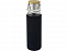 Thor, стеклянная бутылка объемом 660 мл с неопреновым чехлом, черный с логотипом в Волгограде заказать по выгодной цене в кибермаркете AvroraStore