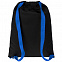 Рюкзак Nock, черный с синей стропой с логотипом в Волгограде заказать по выгодной цене в кибермаркете AvroraStore