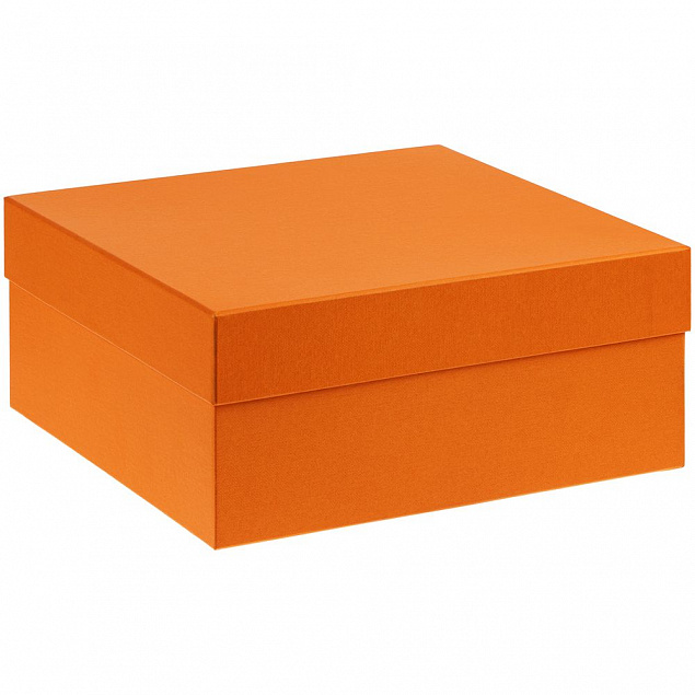 Коробка Satin, большая, оранжевая с логотипом в Волгограде заказать по выгодной цене в кибермаркете AvroraStore