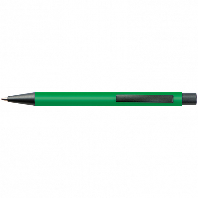 Пластиковая ручка, зеленая с логотипом в Волгограде заказать по выгодной цене в кибермаркете AvroraStore