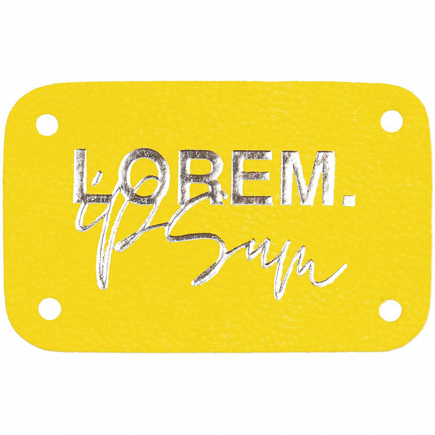 Лейбл Latte, S, желтый с логотипом в Волгограде заказать по выгодной цене в кибермаркете AvroraStore