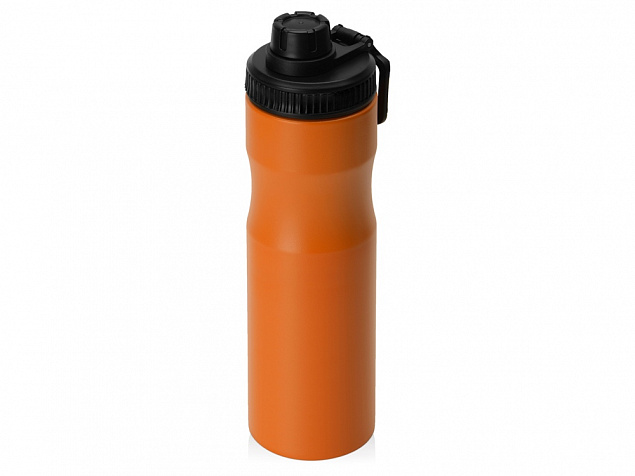 Бутылка для воды Supply Waterline, нерж сталь, 850 мл, оранжевый/черный с логотипом в Волгограде заказать по выгодной цене в кибермаркете AvroraStore