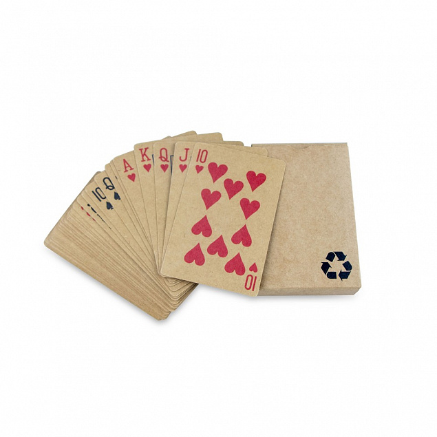 Игральные карты из переработанного картона с логотипом в Волгограде заказать по выгодной цене в кибермаркете AvroraStore