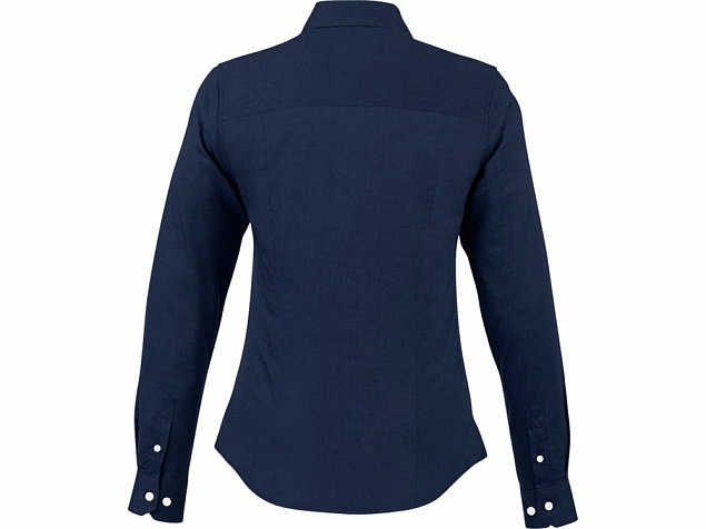Женская рубашка с длинными рукавами Vaillant, темно-синий с логотипом в Волгограде заказать по выгодной цене в кибермаркете AvroraStore