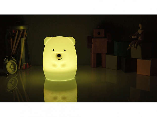 Ночник LED Bear с логотипом в Волгограде заказать по выгодной цене в кибермаркете AvroraStore
