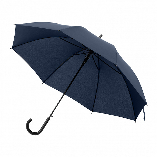 Зонт-трость, Bergwind, синий с логотипом в Волгограде заказать по выгодной цене в кибермаркете AvroraStore