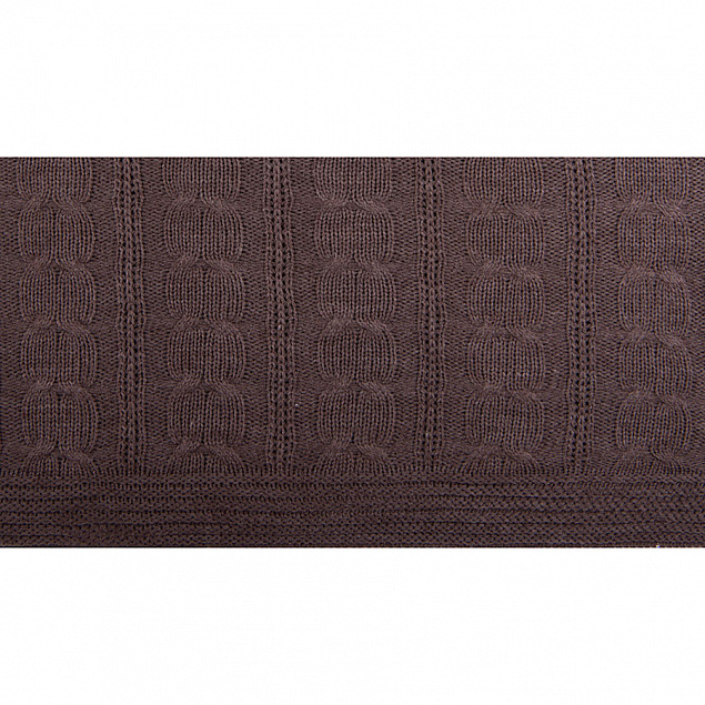 Плед VELVILJE MAXI, коричневый, шерсть 30%, акрил 70%, 180*200 см с логотипом в Волгограде заказать по выгодной цене в кибермаркете AvroraStore