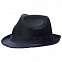 Шляпа Gentleman, черная с черной лентой с логотипом в Волгограде заказать по выгодной цене в кибермаркете AvroraStore