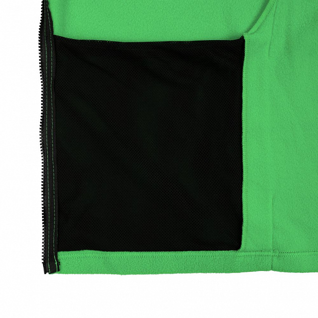 Куртка флисовая унисекс Manakin, зеленое яблоко с логотипом в Волгограде заказать по выгодной цене в кибермаркете AvroraStore