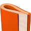Ежедневник Flat, недатированный, оранжевый с логотипом в Волгограде заказать по выгодной цене в кибермаркете AvroraStore