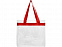 Сумка Hampton, прозрачный/красный с логотипом в Волгограде заказать по выгодной цене в кибермаркете AvroraStore