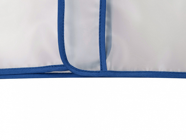 Дождевик Providence, прозрачный/синий с чехлом с логотипом в Волгограде заказать по выгодной цене в кибермаркете AvroraStore