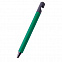 N5 soft,  ручка шариковая, зеленый/черный, пластик,soft-touch, подставка для смартфона с логотипом в Волгограде заказать по выгодной цене в кибермаркете AvroraStore