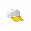 Бейсболка PROMOTION, белая - лимонно-желтая с логотипом в Волгограде заказать по выгодной цене в кибермаркете AvroraStore