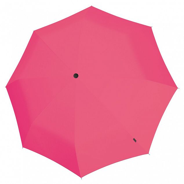 Складной зонт U.090, розовый с логотипом в Волгограде заказать по выгодной цене в кибермаркете AvroraStore