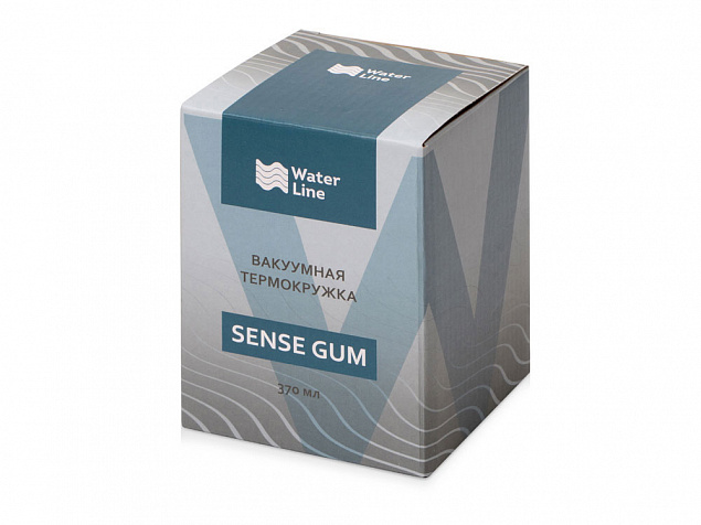 Термокружка Sense Gum soft-touch, 370мл, черный с логотипом в Волгограде заказать по выгодной цене в кибермаркете AvroraStore