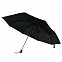 Зонт складной Сиэтл - Черный AA с логотипом в Волгограде заказать по выгодной цене в кибермаркете AvroraStore