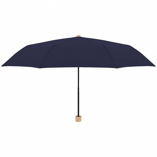 Зонт складной Nature Mini, синий с логотипом в Волгограде заказать по выгодной цене в кибермаркете AvroraStore