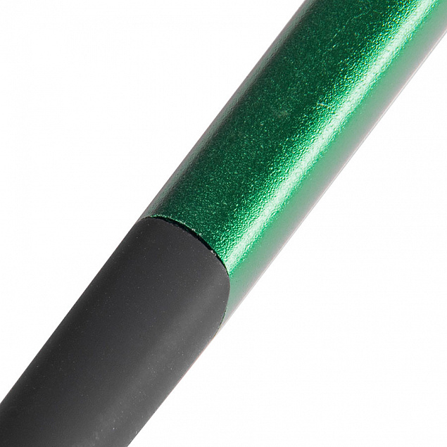 SQUARE, ручка шариковая с грипом, зеленый/хром с логотипом в Волгограде заказать по выгодной цене в кибермаркете AvroraStore