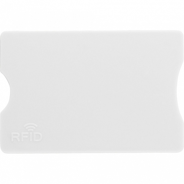 Держатель для карт, защита RFID, белый с логотипом в Волгограде заказать по выгодной цене в кибермаркете AvroraStore