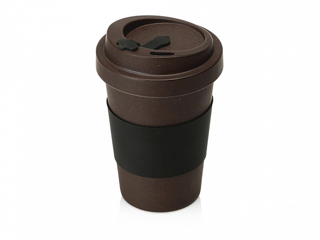 Стакан из кофе с силиконовой манжетой «Latte» с логотипом в Волгограде заказать по выгодной цене в кибермаркете AvroraStore