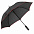 Зонт-трость Jenna, черный с красным с логотипом в Волгограде заказать по выгодной цене в кибермаркете AvroraStore