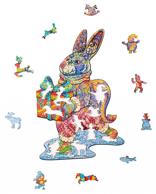 Пазл «Волшебный кролик» с логотипом в Волгограде заказать по выгодной цене в кибермаркете AvroraStore