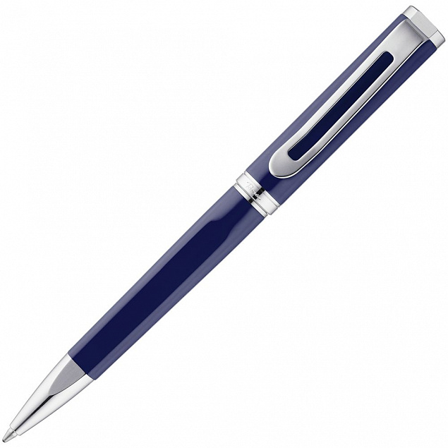 Ручка шариковая Phase, синяя с логотипом в Волгограде заказать по выгодной цене в кибермаркете AvroraStore