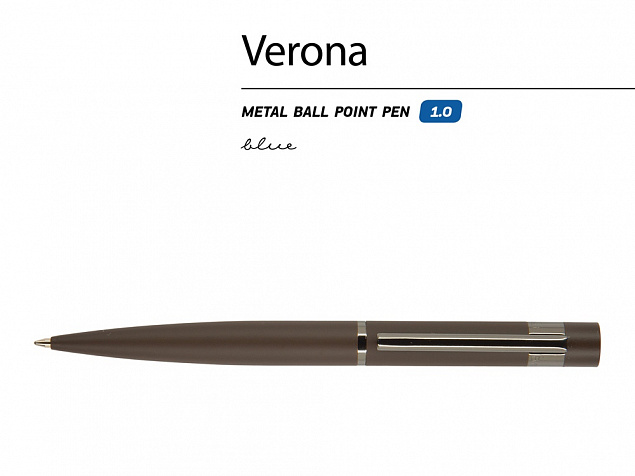 Ручка металлическая шариковая «Verona» с логотипом в Волгограде заказать по выгодной цене в кибермаркете AvroraStore