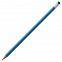 Карандаш простой Triangle с ластиком, синий с логотипом в Волгограде заказать по выгодной цене в кибермаркете AvroraStore