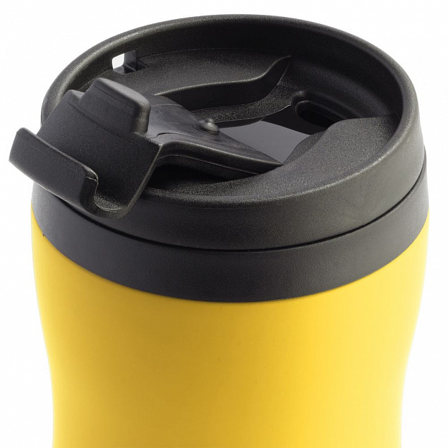 Термостакан Forma, желтый с логотипом в Волгограде заказать по выгодной цене в кибермаркете AvroraStore