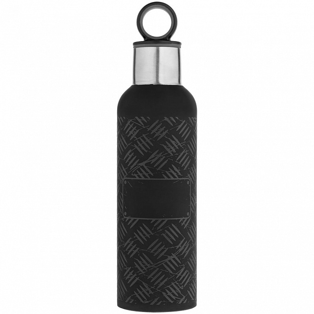 Tермобутылка Hard Work Black, черная с логотипом в Волгограде заказать по выгодной цене в кибермаркете AvroraStore