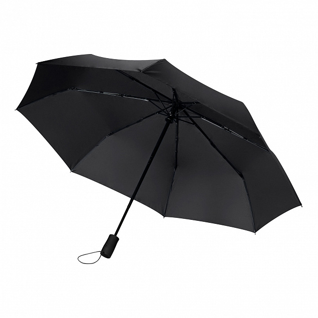 Зонт складной Nord, черный с логотипом в Волгограде заказать по выгодной цене в кибермаркете AvroraStore