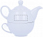 Чайник с чашкой с логотипом в Волгограде заказать по выгодной цене в кибермаркете AvroraStore