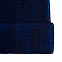 Шапка Nobilis, темно-синяя с синим с логотипом в Волгограде заказать по выгодной цене в кибермаркете AvroraStore