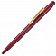 MIR, ручка шариковая с золотистым клипом, бордо, пластик/металл с логотипом в Волгограде заказать по выгодной цене в кибермаркете AvroraStore