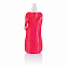 Складная бутылка для воды, 400 мл, красный с логотипом в Волгограде заказать по выгодной цене в кибермаркете AvroraStore