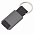Брелок DARK JET; 2,8 x 6,2 x 0,6 см; серый, металл; лазерная гравировка с логотипом в Волгограде заказать по выгодной цене в кибермаркете AvroraStore