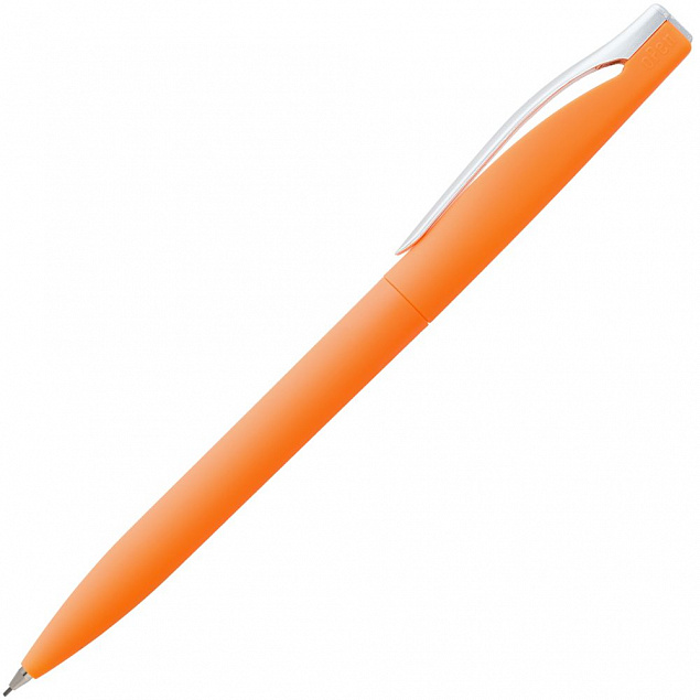 Карандаш механический Pin Soft Touch, оранжевый с логотипом в Волгограде заказать по выгодной цене в кибермаркете AvroraStore