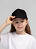 Бейсболка детская Standard Kids, черная с логотипом в Волгограде заказать по выгодной цене в кибермаркете AvroraStore