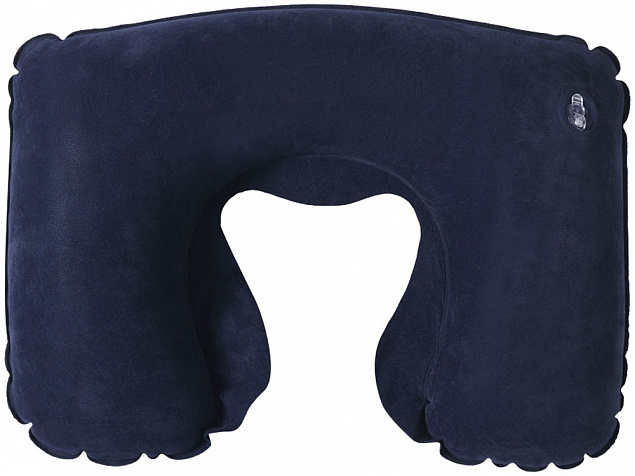 Подушка надувная Detroit, темно-синяя с логотипом в Волгограде заказать по выгодной цене в кибермаркете AvroraStore