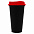 Стакан с крышкой Color Cap Black, черный с логотипом в Волгограде заказать по выгодной цене в кибермаркете AvroraStore