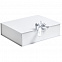 Коробка на лентах Tie Up, белая с логотипом в Волгограде заказать по выгодной цене в кибермаркете AvroraStore