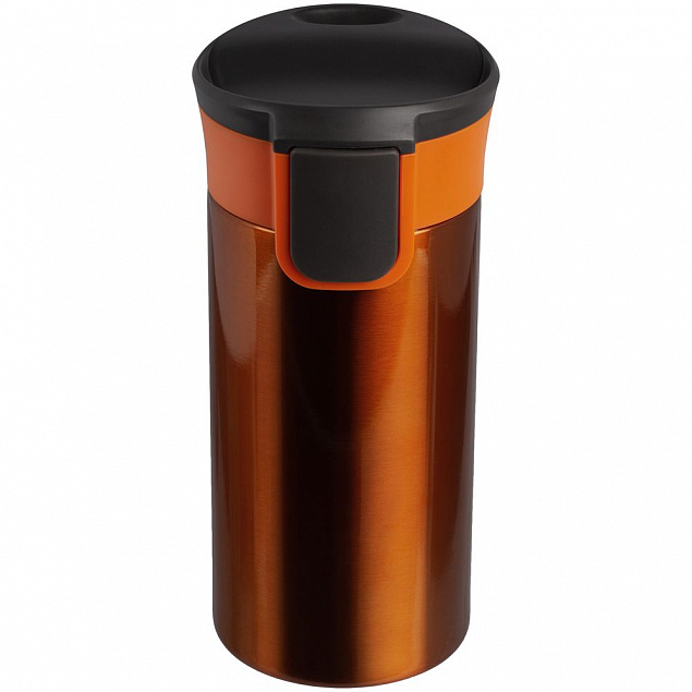 Термостакан Tralee, оранжевый с логотипом в Волгограде заказать по выгодной цене в кибермаркете AvroraStore
