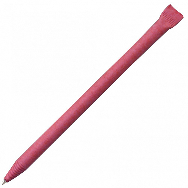 Ручка шариковая Carton Color, красная с логотипом в Волгограде заказать по выгодной цене в кибермаркете AvroraStore